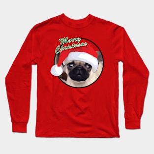 Christmas Pug Long Sleeve T-Shirt